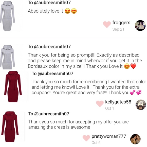 🆕Last 1 in Black! Hooded Sweatshirt Dress Casual - Picture 8 of 8